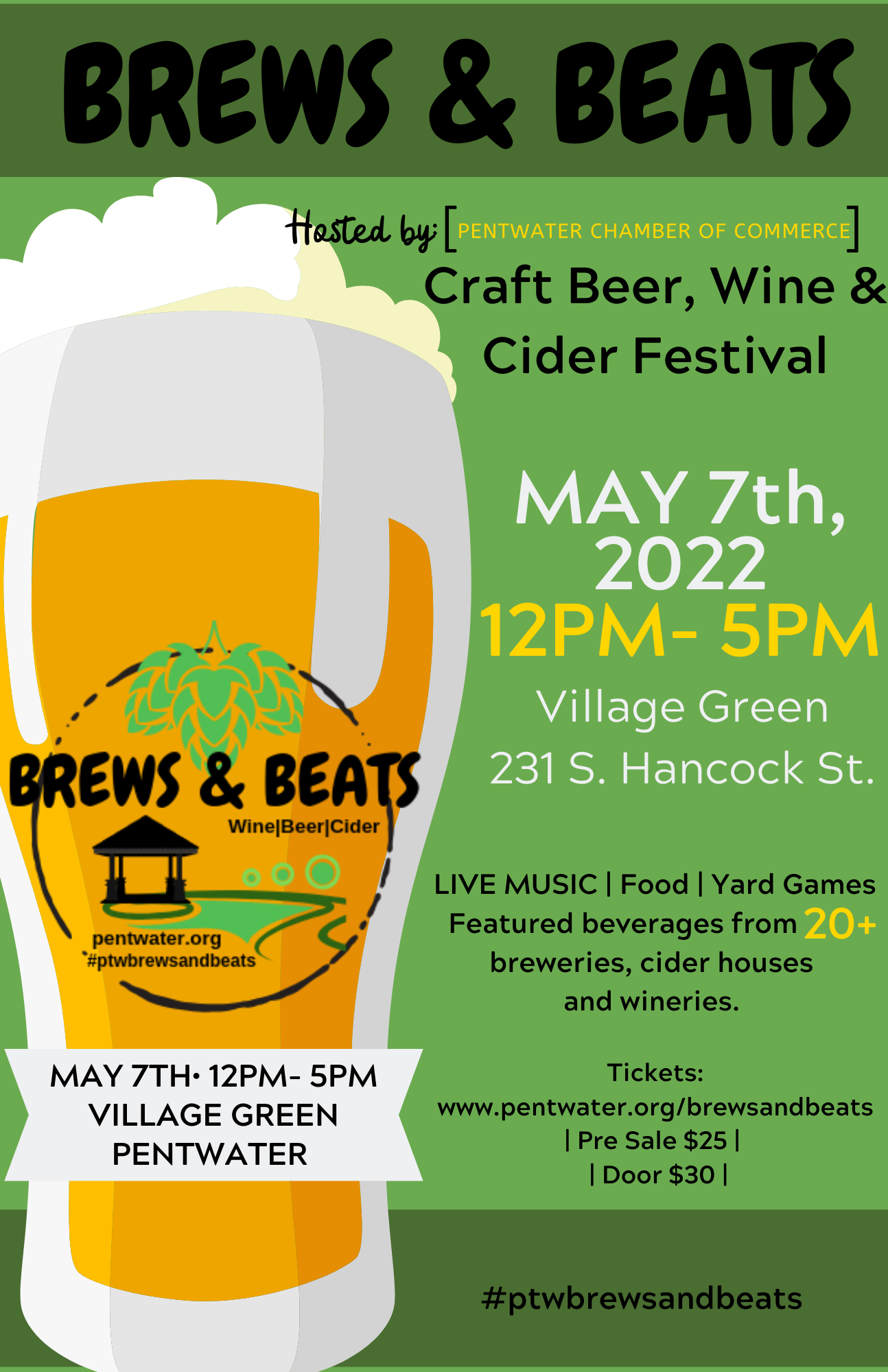 BREWS & BEATS Craft beer, wine and cider festival Think Dunes