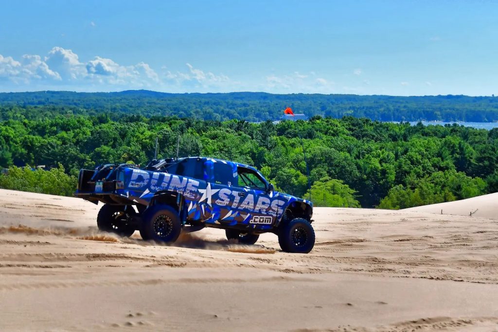 Dune Stars truck on dunes