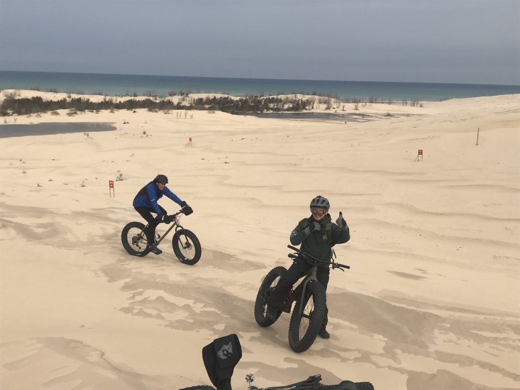 Fat Bike riding on Dunes