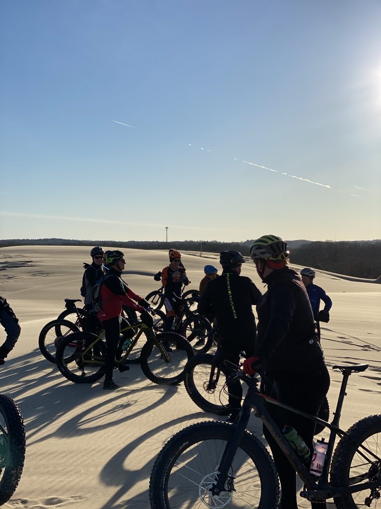 Fat Bike Riders on Dunes