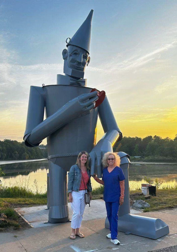 Tin Man sculpture in Hart MI