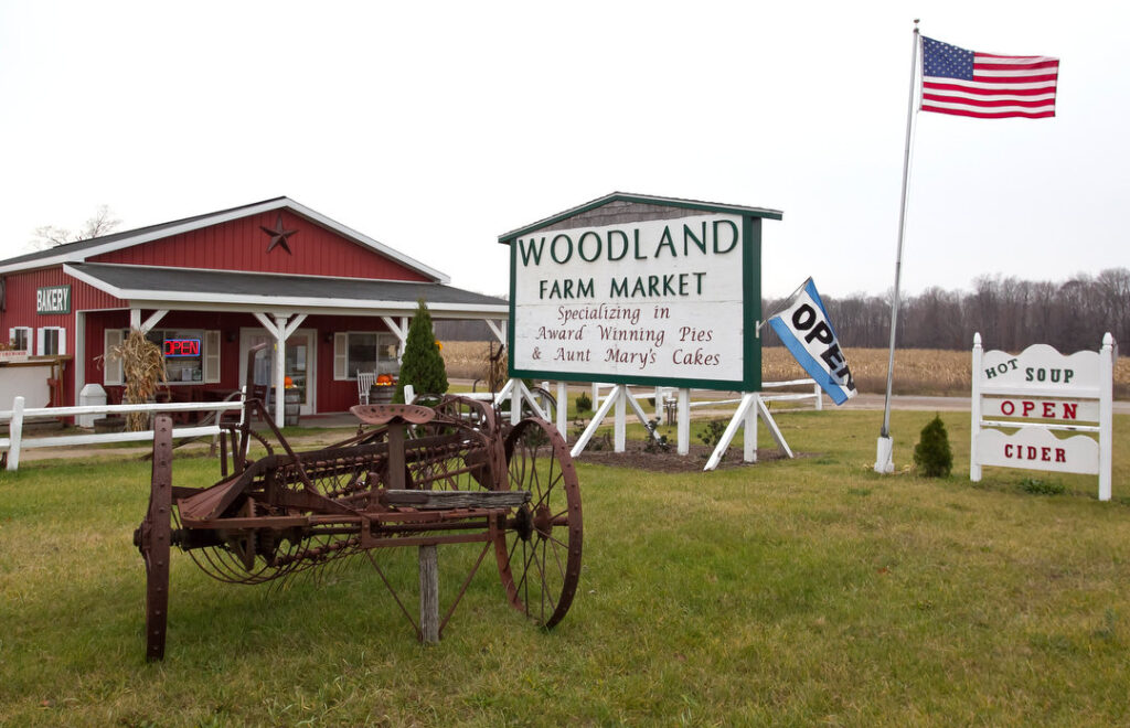 Exterior of Woodland Market