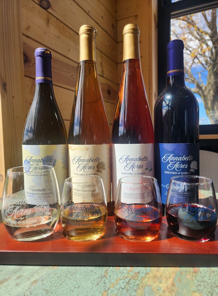 Wine bottles from Annabelle Acres