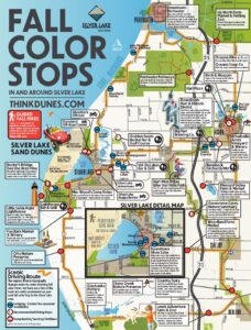 Silver Lake Sand Dunes 2026 fall color routes map
