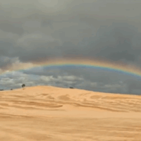 Silver Lake Sand Dunes Rainbow